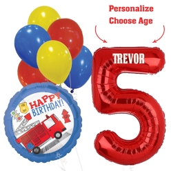 First Responders PERSONALIZED Name & Age Balloon Bouquet