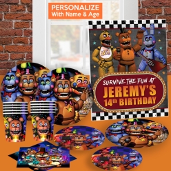 FNAF PERSONALIZED Party Pack for 10