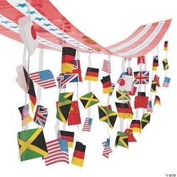 International Games Flags Ceiling Decoration