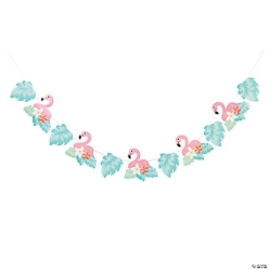 Flamingo Party 7ft Banner
