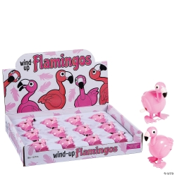 Flamingo Wind-Up Characters - 12Pk