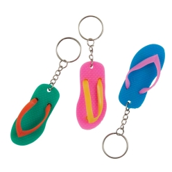 Flip Flop Keychains - 6pk