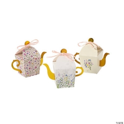 Floral Tea Kettle Treat Boxes 12pk