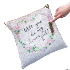 Flipping Sequins Flower Girl Pillow