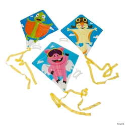 Flying Animal Kites with Tail - 12Pk