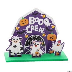 Halloween Boo Crew 3D Scene Foam Craft Kits-12Pk