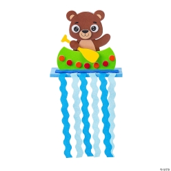 Bear Canoeing by Waterfall 3D Craft Kit-12Pk