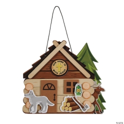Great North VBS Log Cabin Craft Kit-12Pk