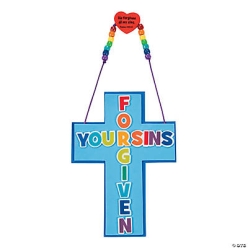 Forgiven Cross Sign Craft Kit - 12 Pack