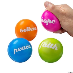 Inspirational Stress Balls - 12Pk