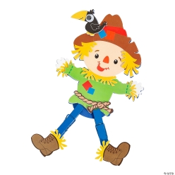 Foam Scarecrow Clothespin Craft Kits - 12 pk