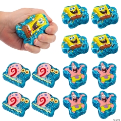 SpongeBob SquarePants Character Foam Stress Toys-12Pk
