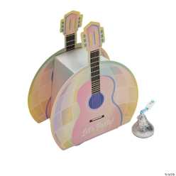 Pastel Music Party Folding Favour Boxes-12Pk