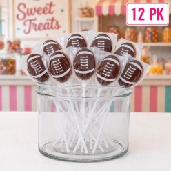 Football Fruit Flavoured Suckers - 12 Pk