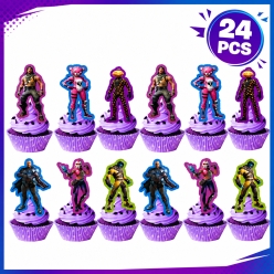 Fortnite Cupcake Picks - 24pcs