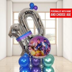 Fortnite 2 Digit - 6 Ft Airfill Personalized Balloon Column Kit
