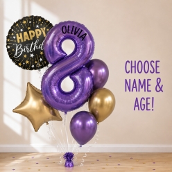 Fortune Teller PERSONALIZED Name & Age Balloon Bouquet