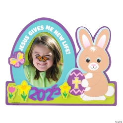 Religious Easter Date Picture Frame Craft Kit-12Pk