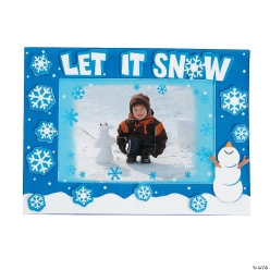 Frosted Window Pane Picture Frame Magnet Craft Kit -12 Pack