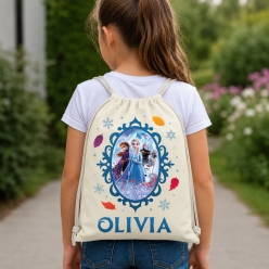 Frozen Personalized Name Drawstring Backpack