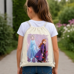 Frozen Illustration Drawstring Backpack