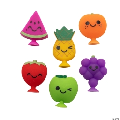 Popping Smiling Fruit Character Toys - 12Pk