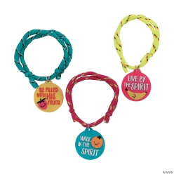 Fruit of the Spirit Rope Bracelets - 24Pk