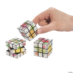 Fun Fruit Puzzle Cubes - 12 Pk