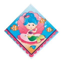 Fun Mermaid Beverage Napkins - 16pk
