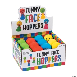 Funny Face Hoppers - 12Pk