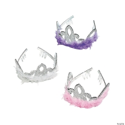Marabou Glittering Tiaras 12 Pk