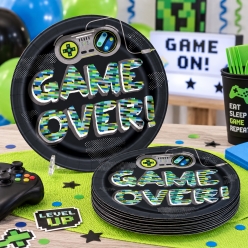 Gamer Birthday Dinner Plates - 8 PK