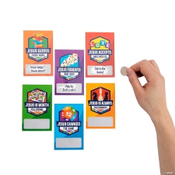 Board Game VBS Scratch-Off Tickers - 24Pk