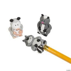 Night Critters Pencil Toppers - 24Pk