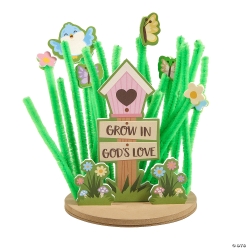 Religious 3D Spring Flower Garden Craft Kit-12Pk