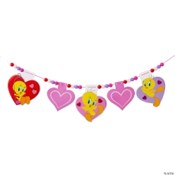 Looney Tunes Tweety Bird Valentine Garland Craft Kit-3Pk