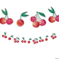 Cherry Ready-to Hang 7 ft. Garland Decoration