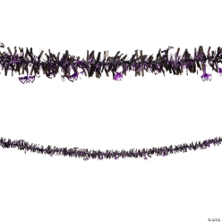 Halloween Purple Jack-O-Lantern 24Ft. Tinsel Garland
