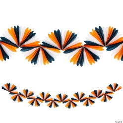 Halloween 9Ft. Honeycomb Tissue Fan Garlands Sets 3pk