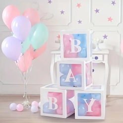 50% OFF: Gender Reveal Baby Shower Balloon Box Kit w/ Balloons