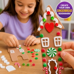 Gingerbread House Bookmarks Craft Kit