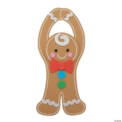 Gingerbread Man Doorknob Hanger Craft Kit-12Pk