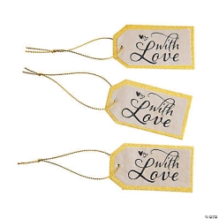 Glitter Favour Tags - 24Pk