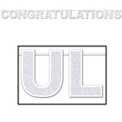 Glittered Congratulations Banner