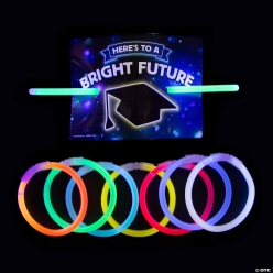 Here's to a Bright Future Glow Bracelets with Card for 48