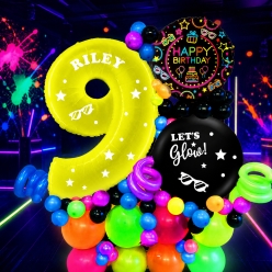 Glow 6 Ft Airfill Personalized Balloon Column Kit