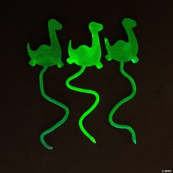 Glow-in-the-Dark Sticky Neon Dinosaurs-24Pk