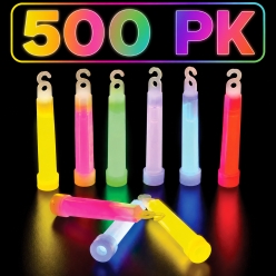 Premium Glow Sticks - 500 Pk