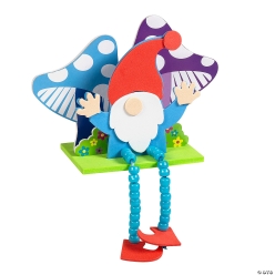 Gnome Beaded Dangle-Leg Craft Kit - 12Pk