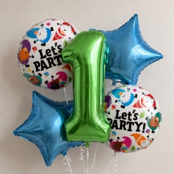 Gnome Choose Age Balloon Bouquet